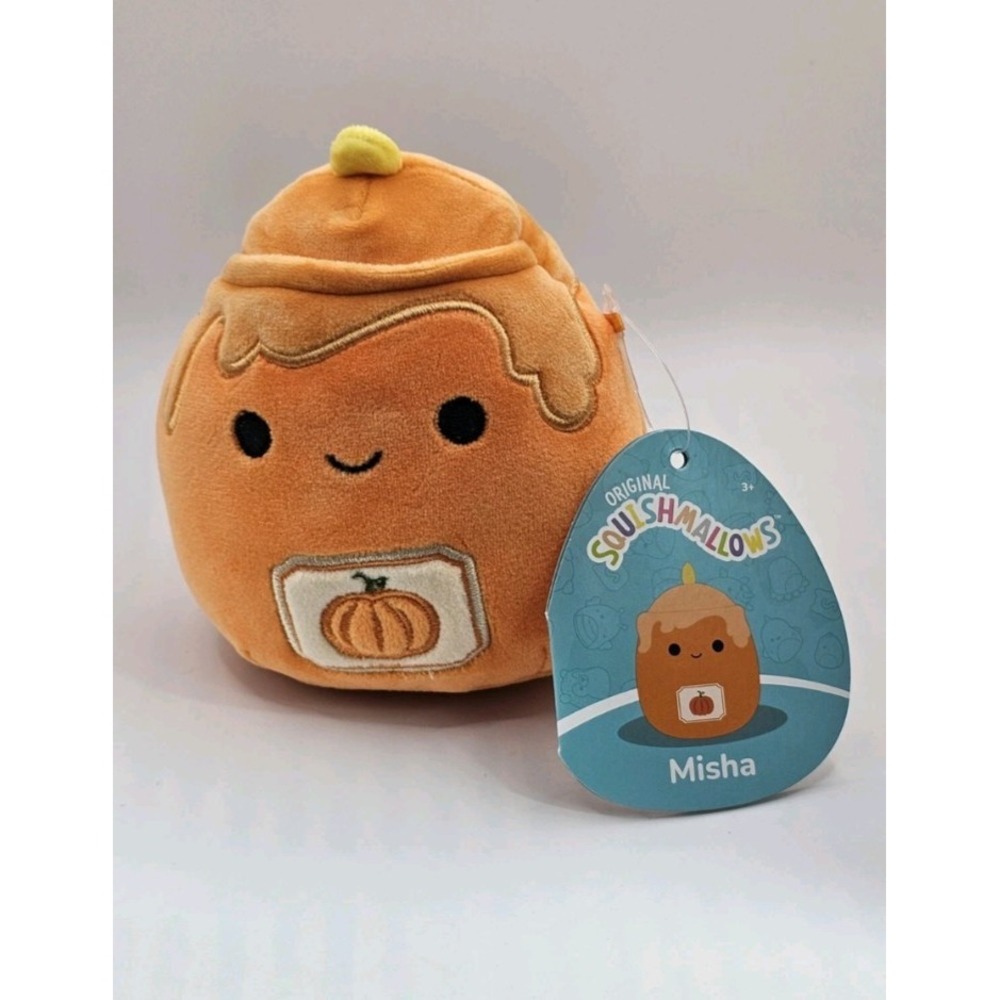 Squishmallows Misha the Pumpkin Candle 8 inch 2024 Autumn NEW with Tags
